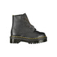 Black Leather Unisex Ankle Boot
