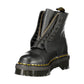 Black Leather Unisex Ankle Boot