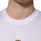 White Metal DG Logo Cotton Short Sleeves T-shirt