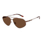 Brown Metal Sunglasses
