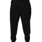 Black Pinstripe Wool Men Dress Trouser Pants