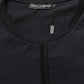 Dark Blue Cotton Round Neck Pullover Sweater