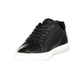 Black Polyurethane Womens Sneaker