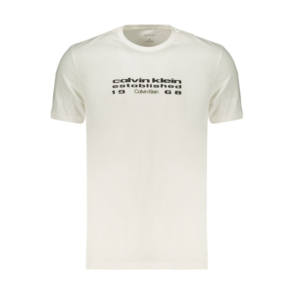 White Cotton Men's T-Shirt