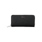 Black Polyester Womens Wallet