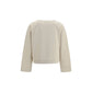 Beige Cotton Sweatshirt