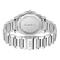 Gray Stainless Steel Dress Watch
