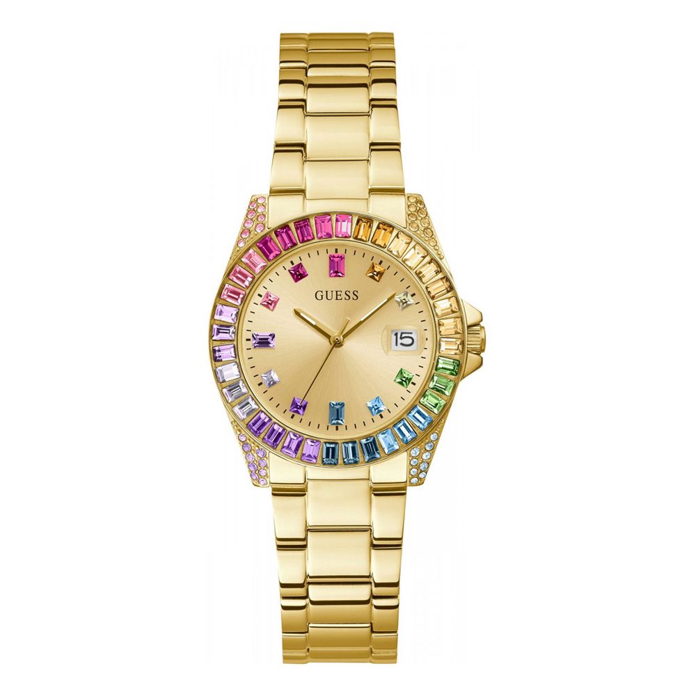 Gold Stainless Steel Dress Watch