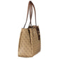 Beige Polyurethane Women's Bag