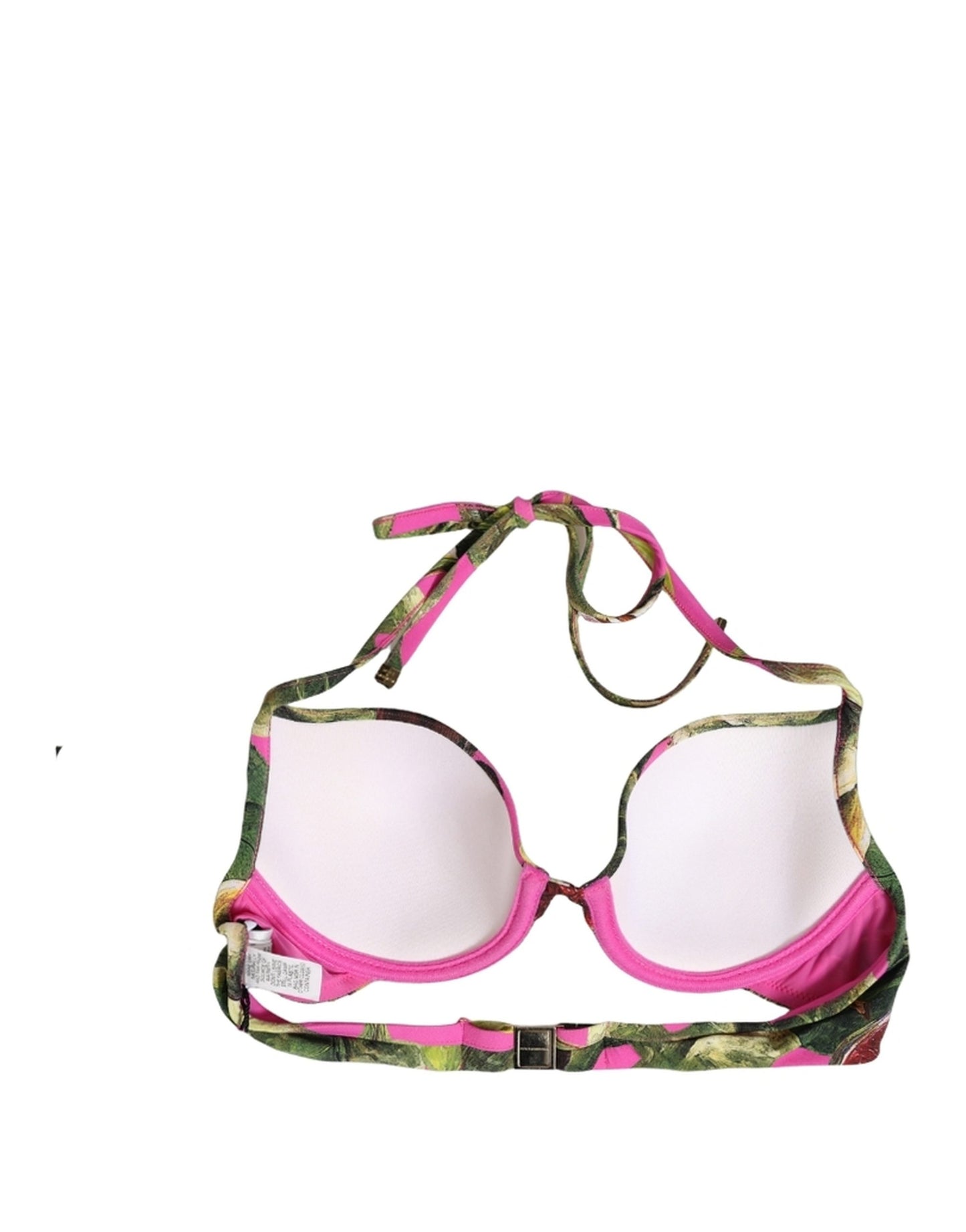 Fuchsia Pink Fig Print Beachwear Bikini Top