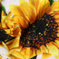 White Sunflower Print Bandeau Beachwear Bikini Top