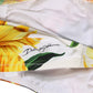 White Sunflower Print Bandeau Beachwear Bikini Top