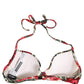 Multicolor Floral Print Beachwear Bikini Top