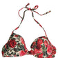 Multicolor Floral Print Beachwear Bikini Top