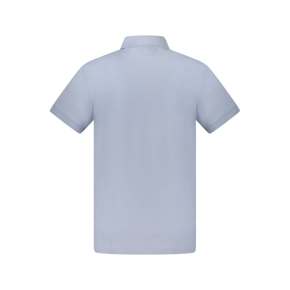 Light Blue Cotton Men's Polo
