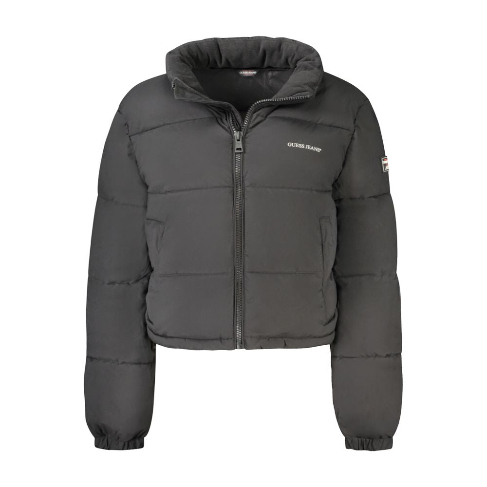 Black Polyester Women Jacket