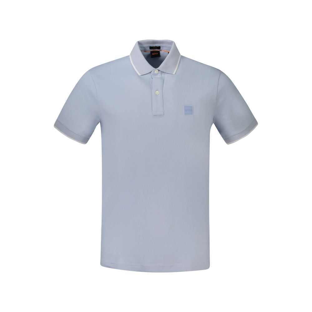 Azure Cotton Men's Polo Shirt