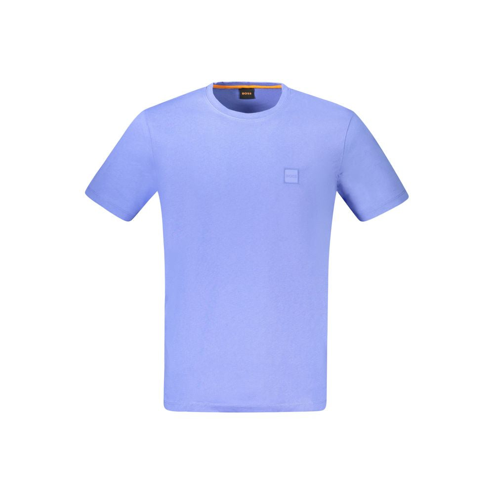 Blue Cotton Men's T-Shirt