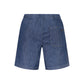 Blue Cotton Bermuda Shorts