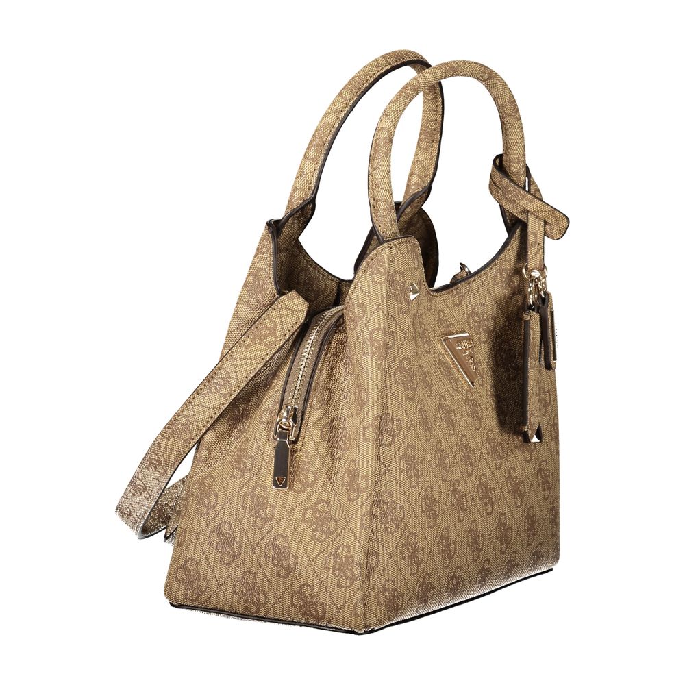Beige Polyethylene Handbag