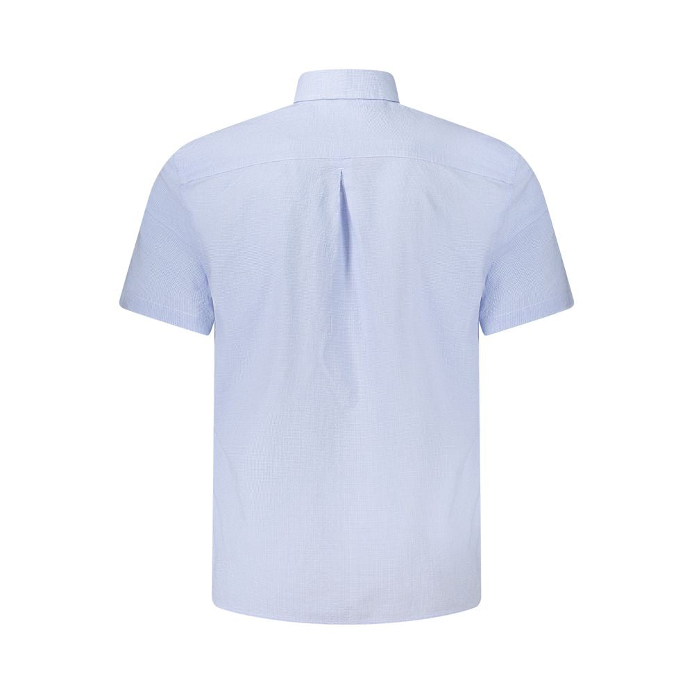 Blue Cotton Shortsleeve Shirt