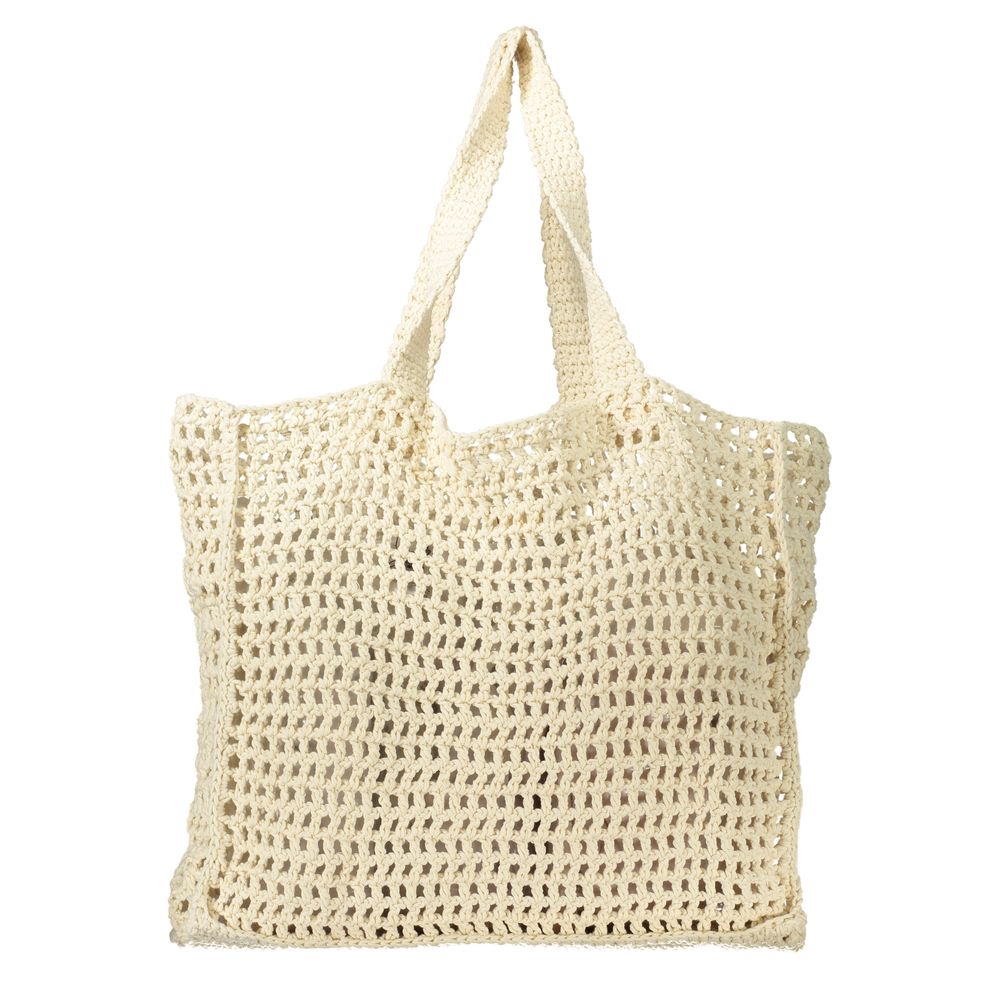 Beige Cotton Handbag