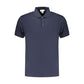 Blue Cotton Men's Polo Shirt