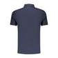 Blue Cotton Men's Polo Shirt