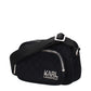 Black Fabric Crossbody Bag