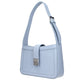 Light Blue Leather Shoulder Bag