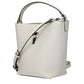 Gray Leather Handbag