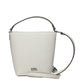 Gray Leather Handbag