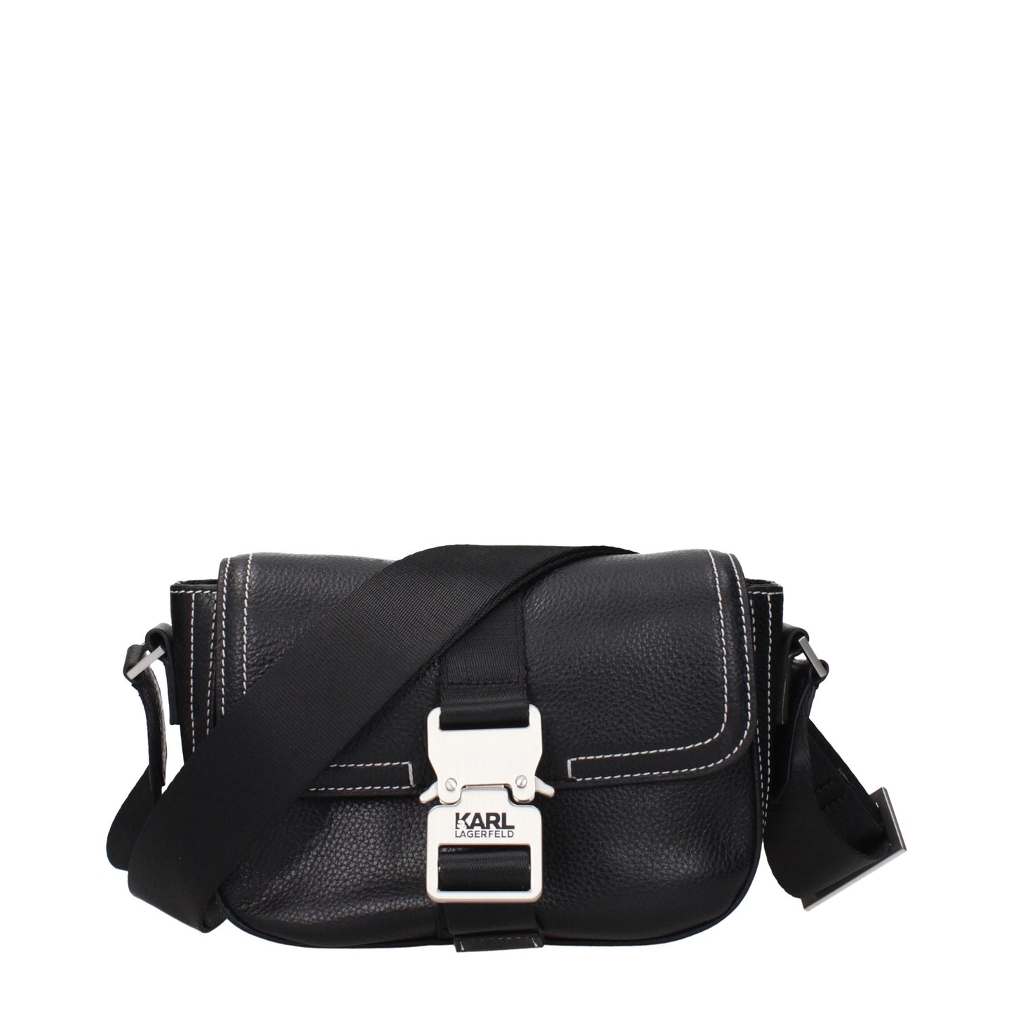 Black Leather Crossbody Bag