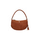 Brown Suede Leather Handbag