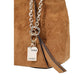 Brown Polyester Handbag