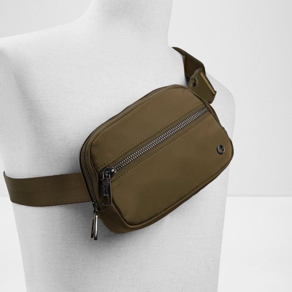 Bicolor Polyester Crossbody Bag
