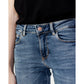 Blue Cotton Skinny Jeans