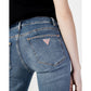 Blue Cotton Skinny Jeans