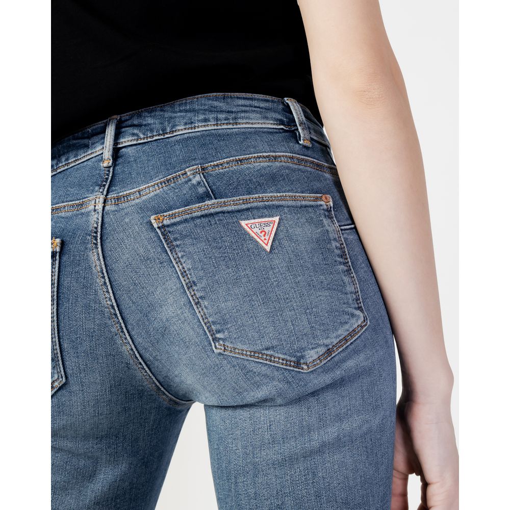 Blue Cotton Skinny Jeans