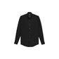 Black Cotton Dress Shirt