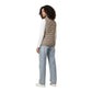 Beige Polyester Sleeveless Jacket