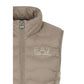 Beige Polyester Sleeveless Jacket