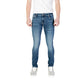 Blue Cotton Skinny Jeans