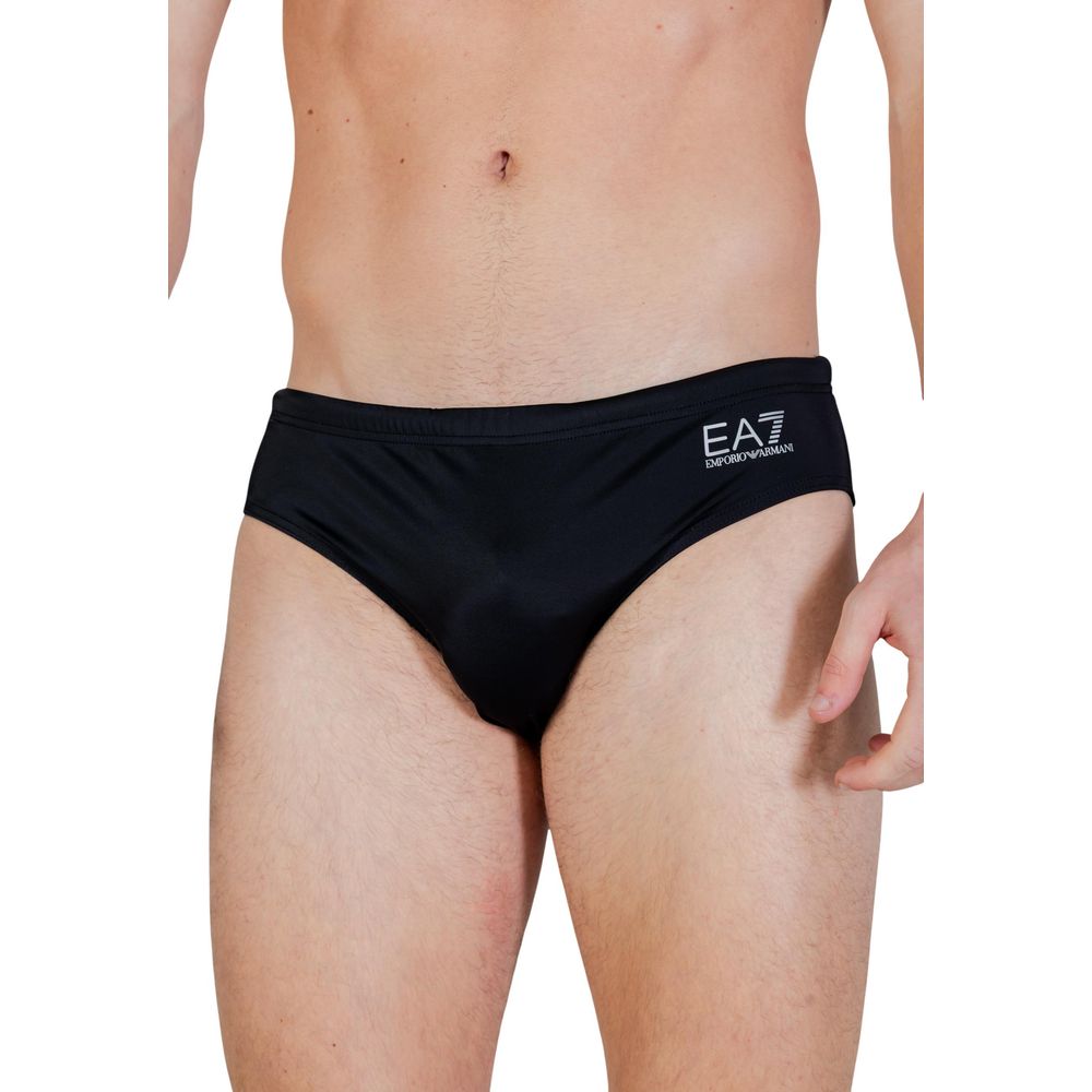 Bicolor Polyester Swim Briefs