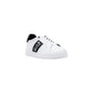 Black And White Leather Low Top Sneakers
