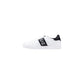 Black And White Leather Low Top Sneakers