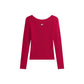 Bordeaux Recycled Cotton Long Sleeve T-Shirt