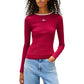 Bordeaux Recycled Cotton Long Sleeve T-Shirt