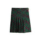 Bicolor Cotton Mini Skirt