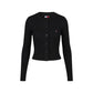 Black Organic Cotton Cardigan
